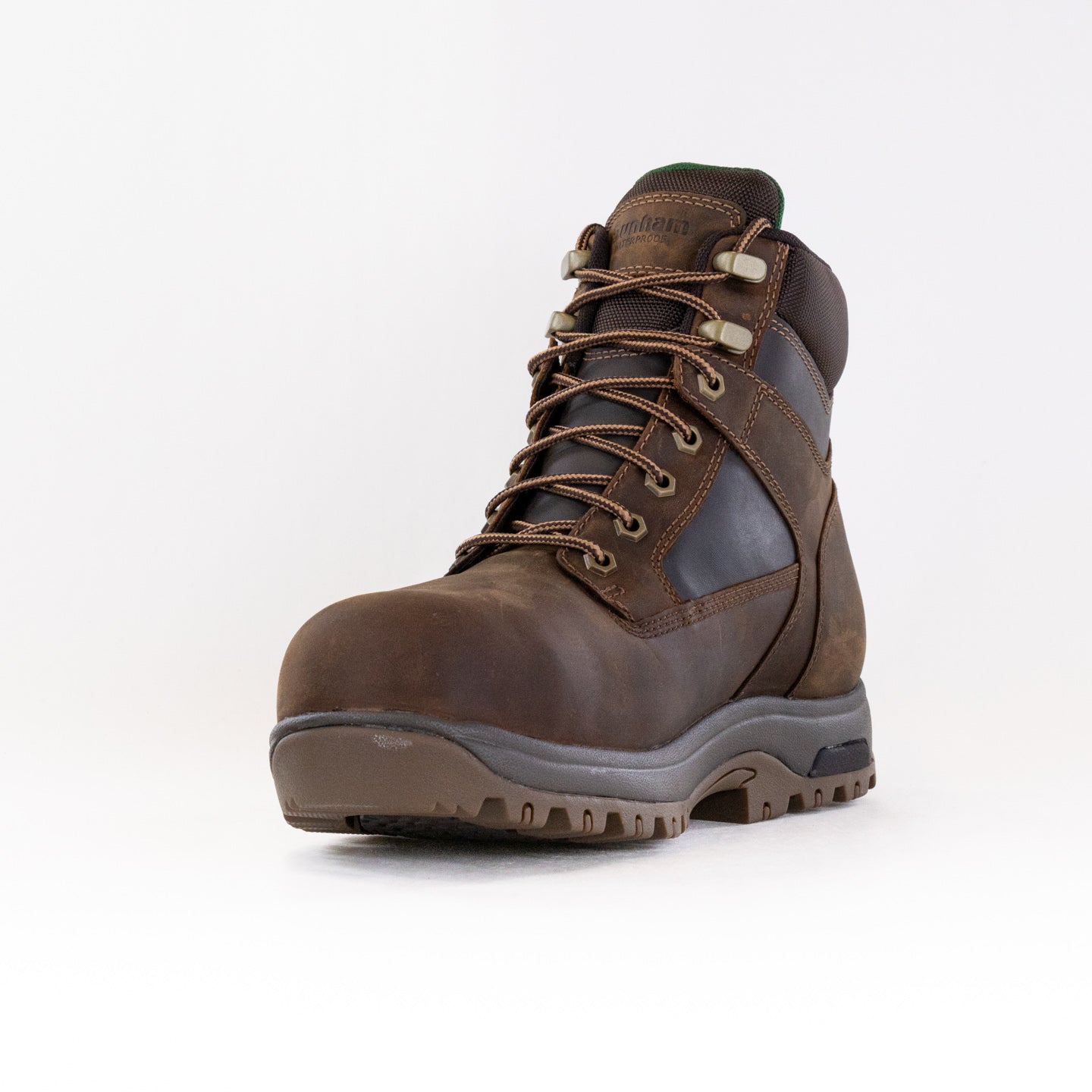 Dunham 8000Works Waterproof Safety Plain Toe Boot Men s Brown Leat Chiappetta Shoes