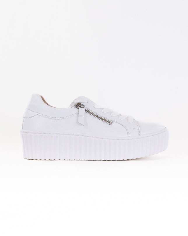 Gabor 23.200.21 Double Zip Platform Sneaker (Women's) - ICE