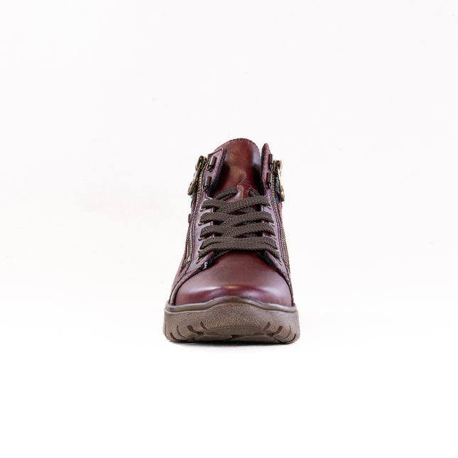 Rieker N1305 Heike (Women's) - Vino/Orange Multi