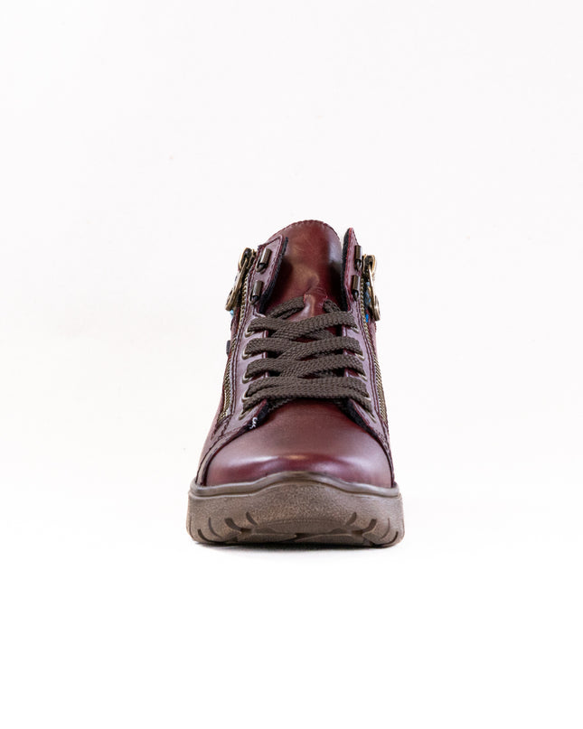 Rieker N1305 Heike (Women's) - Vino/Orange Multi