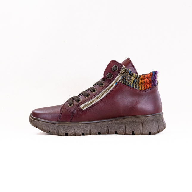 Rieker N1305 Heike (Women's) - Vino/Orange Multi