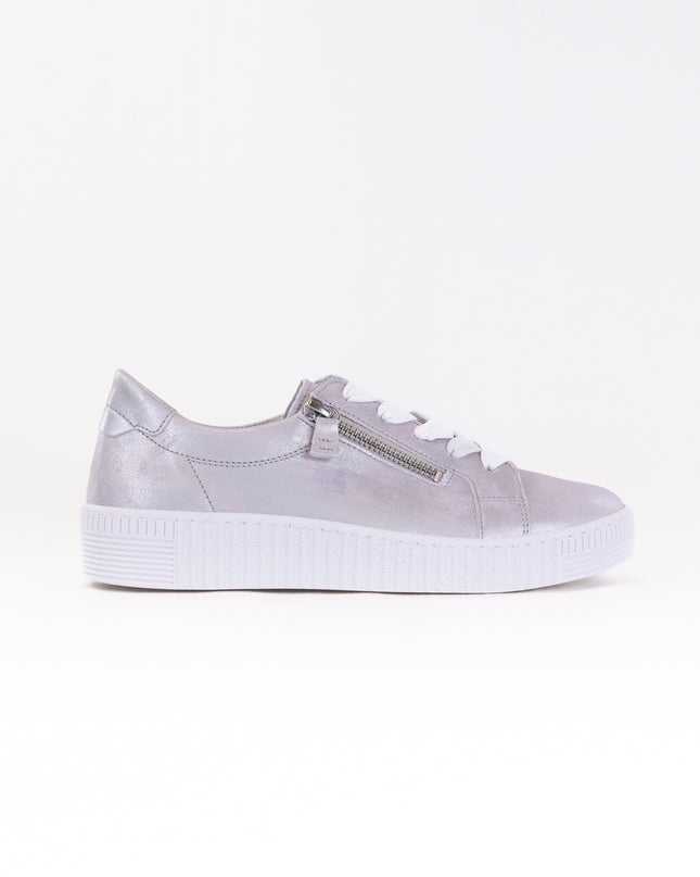 Gabor 43.334.61 Double Zip Sneaker (Women's) - Light Grey