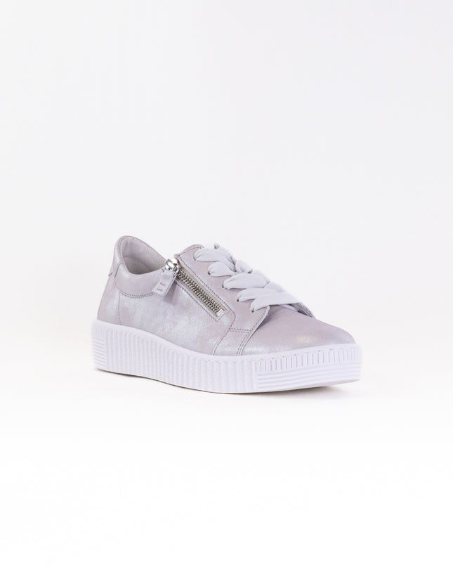 Gabor 43.334.61 Double Zip Sneaker (Women's) - Light Grey