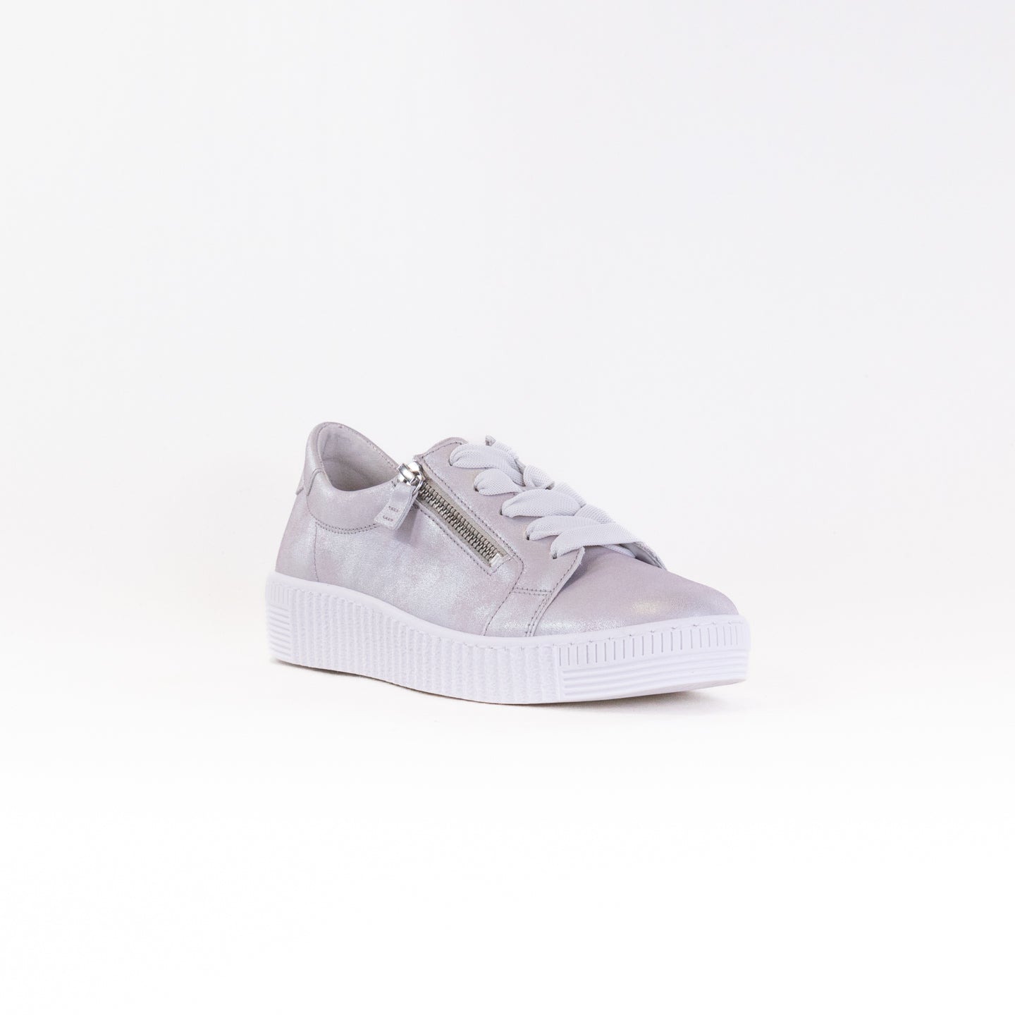 Gabor 43.334.61 Double Zip Sneaker (Women's) - Light Grey