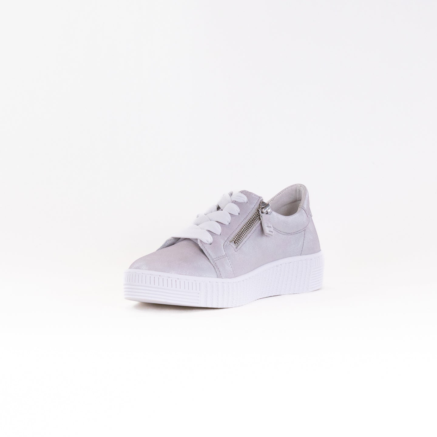 Gabor 43.334.61 Double Zip Sneaker (Women's) - Light Grey