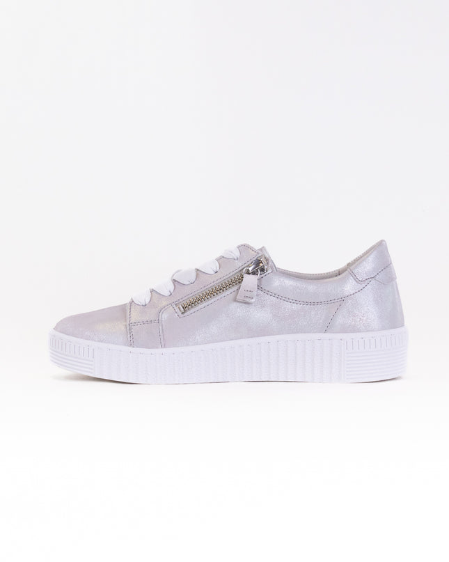 Gabor 43.334.61 Double Zip Sneaker (Women's) - Light Grey