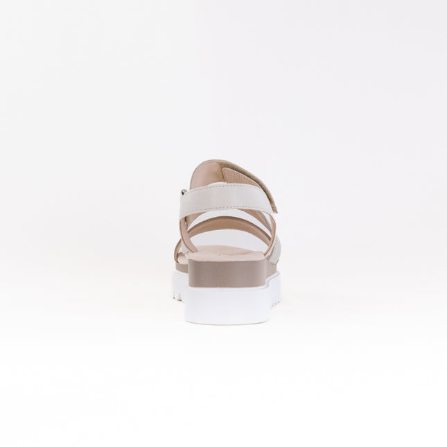 Gabor 24.610.62 Wedge Sandal (Women's) - White Metallic Combi Leather