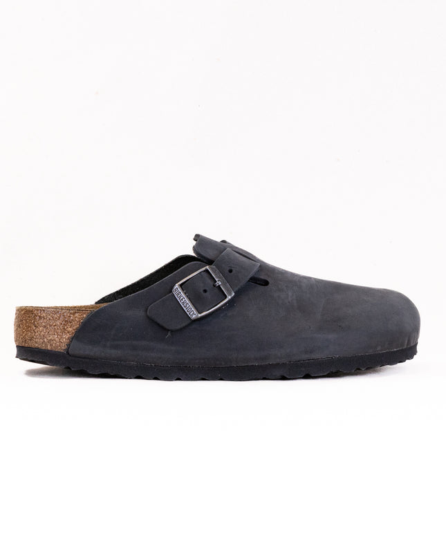 Birkenstock Boston (Unisex) - Black Oiled Leather
