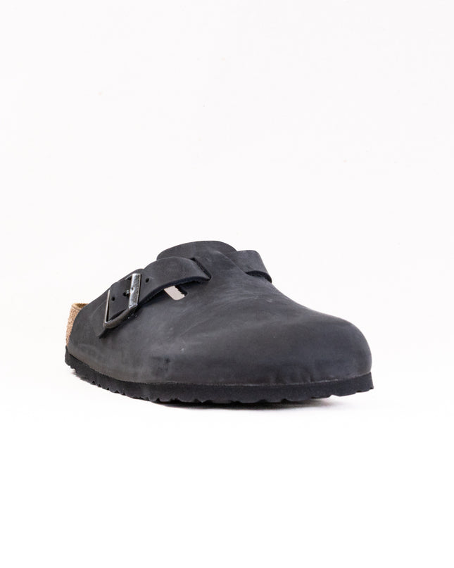 Birkenstock Boston (Unisex) - Black Oiled Leather