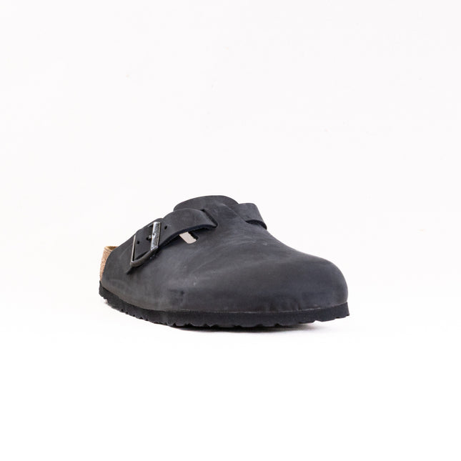 Birkenstock Boston (Unisex) - Black Oiled Leather