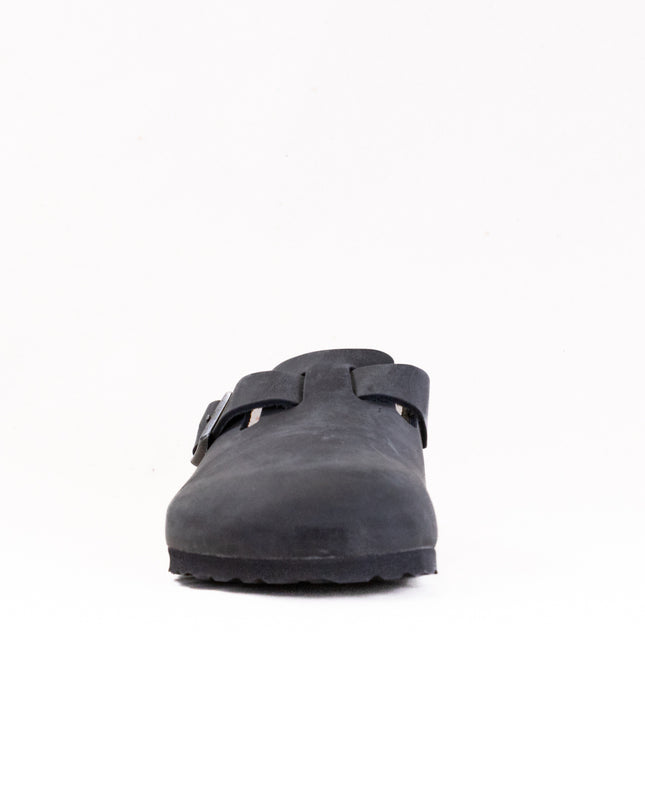 Birkenstock Boston (Unisex) - Black Oiled Leather