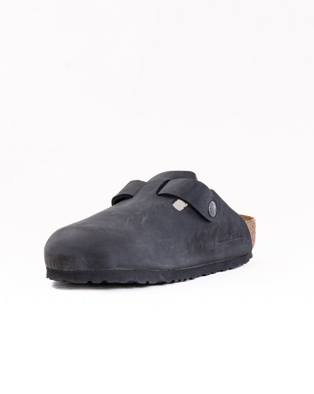 Birkenstock Boston (Unisex) - Black Oiled Leather