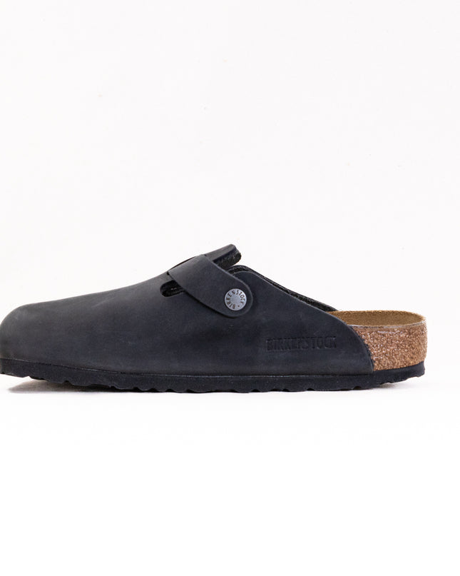 Birkenstock Boston (Unisex) - Black Oiled Leather
