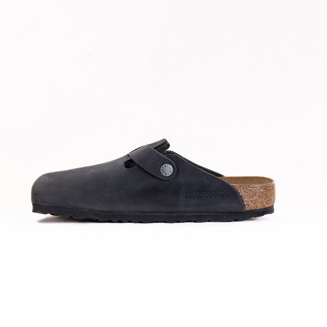 Birkenstock Boston (Unisex) - Black Oiled Leather