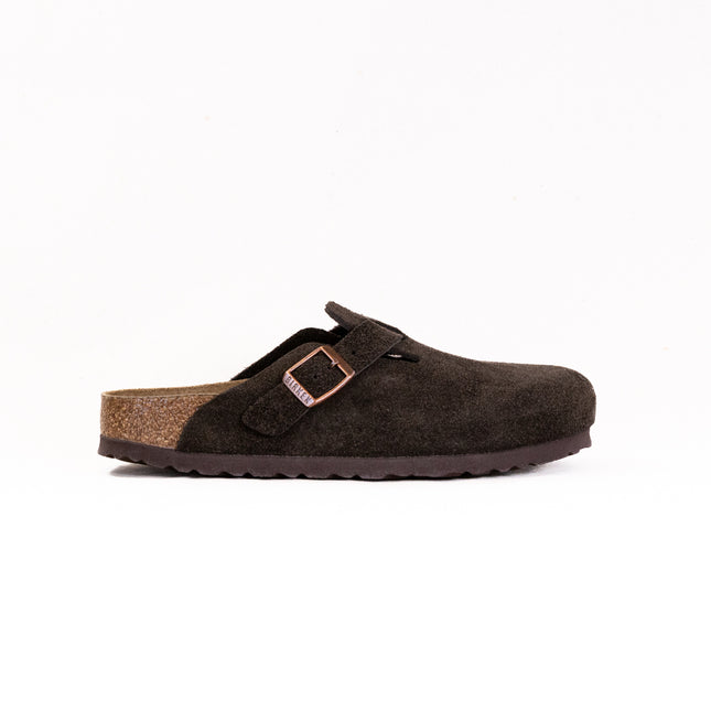 Birkenstock Boston Soft Footbed (Unisex) - Mocha Suede