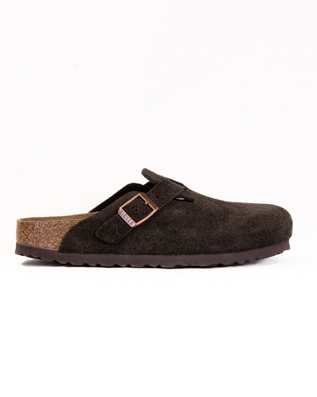 Birkenstock Boston Soft Footbed (Unisex) - Mocha Suede