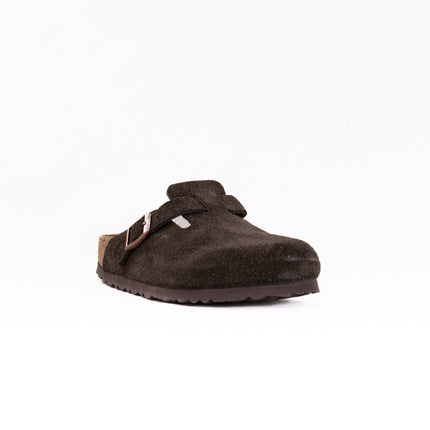 Birkenstock Boston Soft Footbed (Unisex) - Mocha Suede