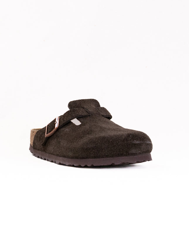 Birkenstock Boston Soft Footbed (Unisex) - Mocha Suede