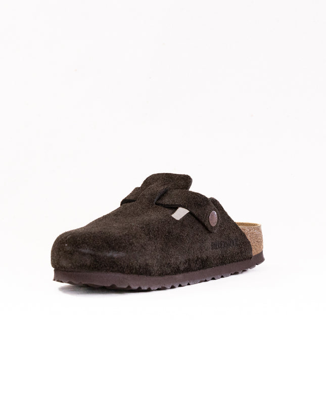 Birkenstock Boston Soft Footbed (Unisex) - Mocha Suede