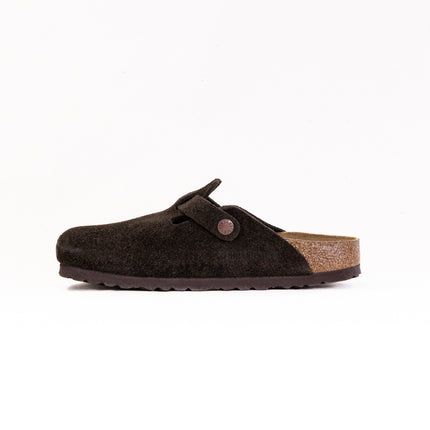 Birkenstock Boston Soft Footbed (Unisex) - Mocha Suede