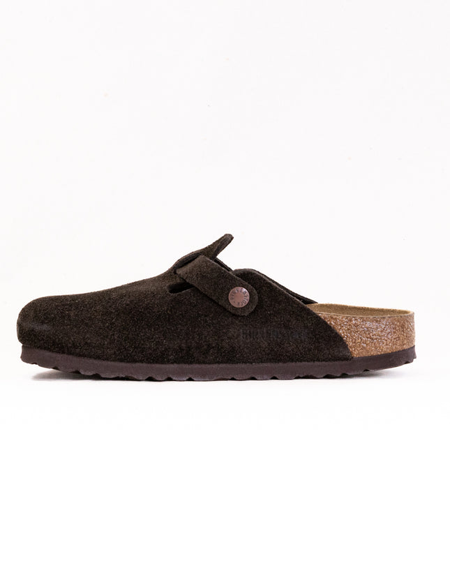 Birkenstock Boston Soft Footbed (Unisex) - Mocha Suede