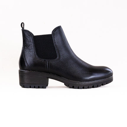 Salvia Cassy (Women's) - Black Pebbled Leather