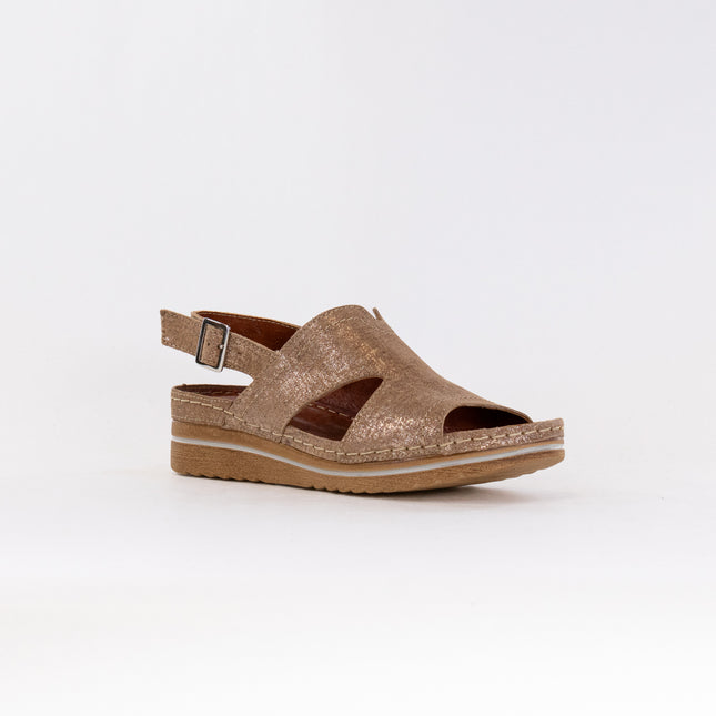 V Italia 967-25 (Women's) - Camel Metallic Leather