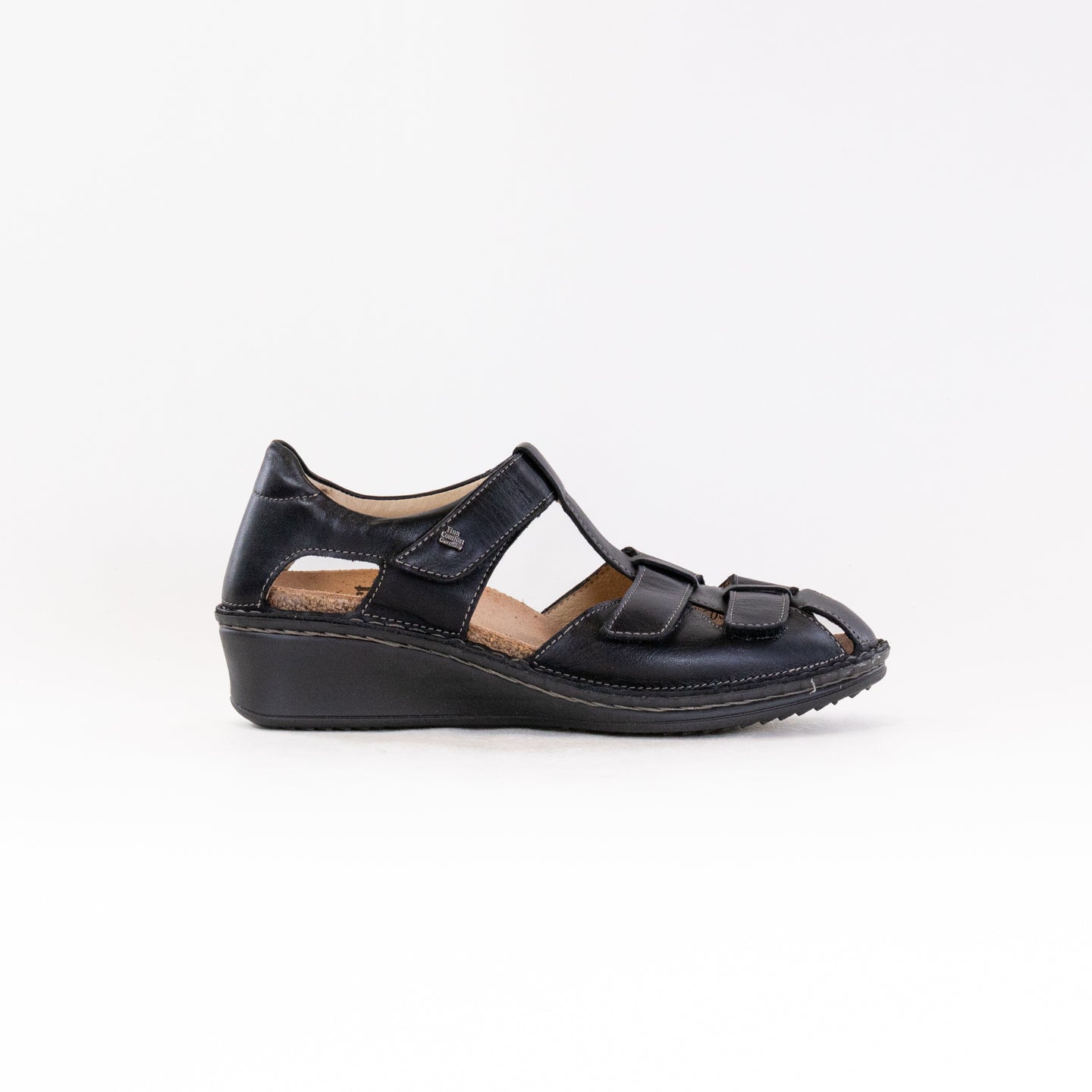 Finn Comfort Funen (Women's) - Black Leather