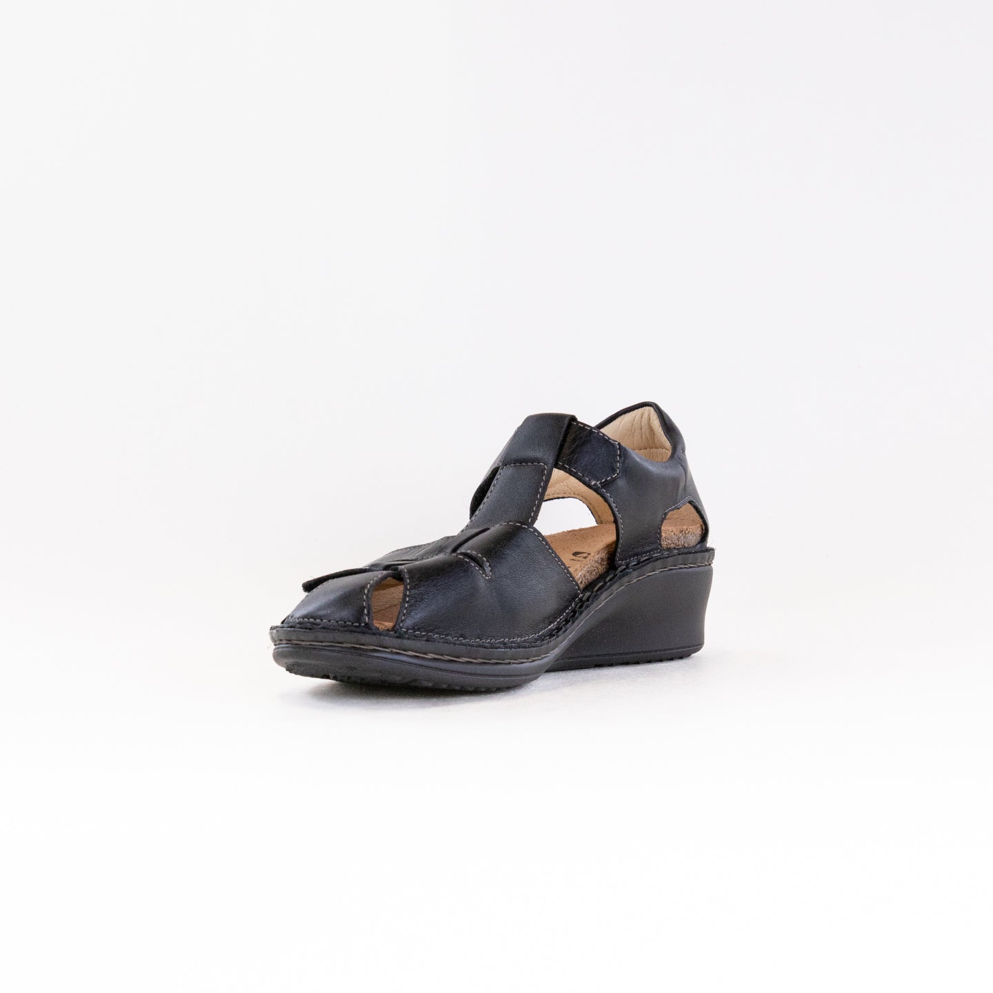 Finn Comfort Funen (Women's) - Black Leather