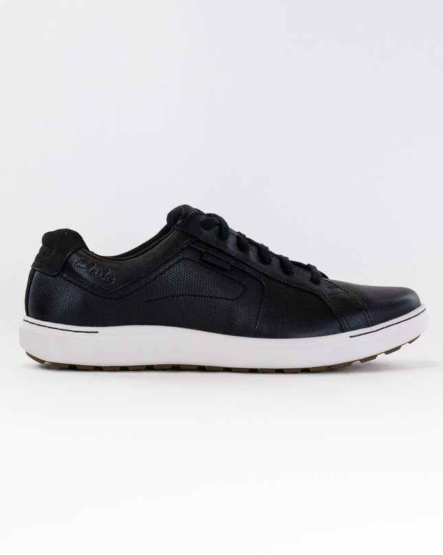 Clarks Mapstone Lace (Men's) - Black Leather