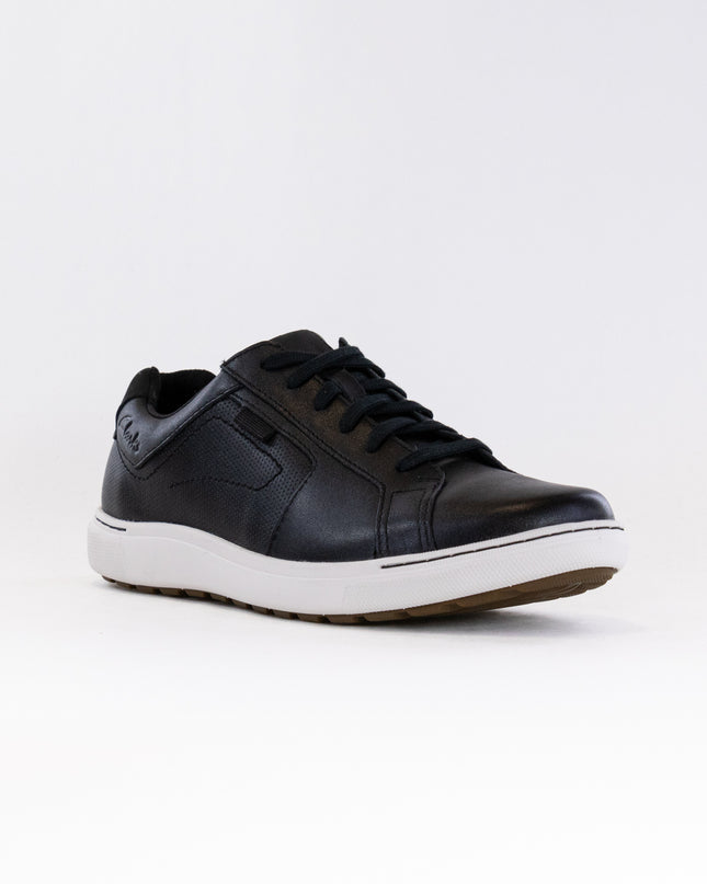 Clarks Mapstone Lace (Men's) - Black Leather