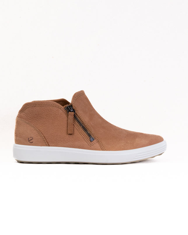 Ecco Soft 7 Side Zip Bootie (Women's) - Cashmere