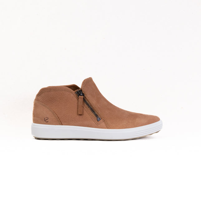 Ecco Soft 7 Side Zip Bootie (Women's) - Cashmere