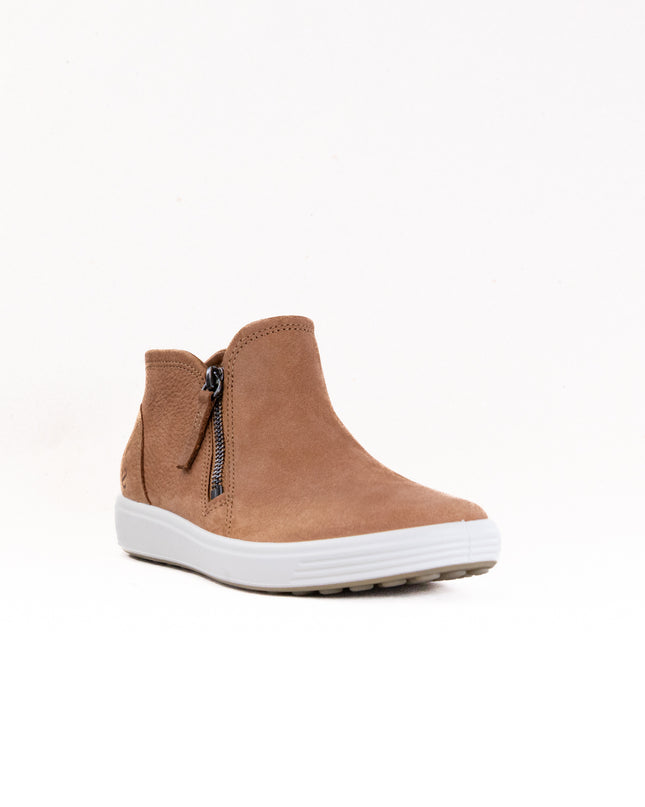 Ecco Soft 7 Side Zip Bootie (Women's) - Cashmere