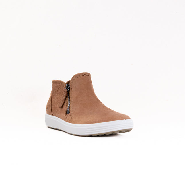 Ecco Soft 7 Side Zip Bootie (Women's) - Cashmere