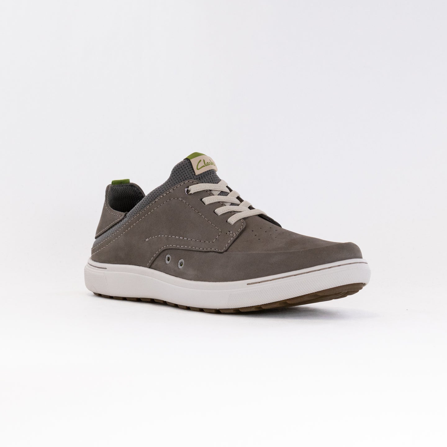 Clarks Mapstone Easy (Men's) - Dark Grey Nubuck Leather – Chiappetta Shoes