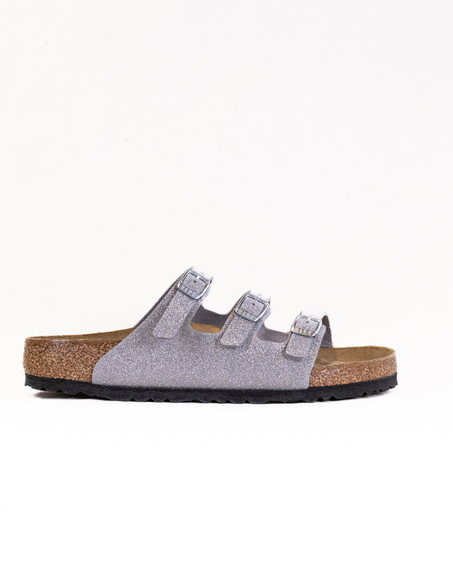 Birkenstock Florida (Women's) - Shiny Glitter Silver