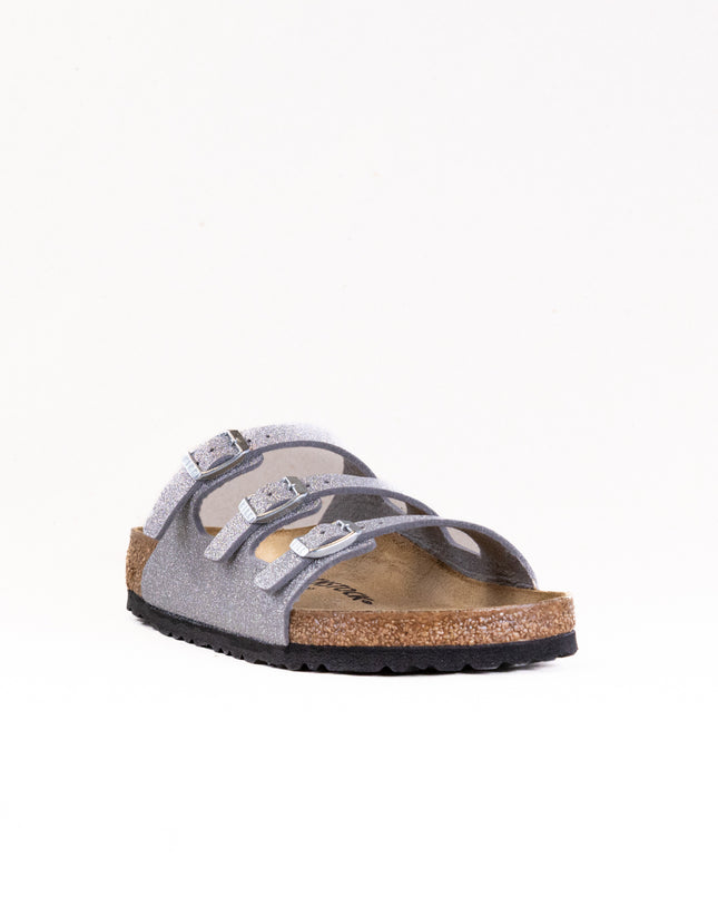 Birkenstock Florida (Women's) - Shiny Glitter Silver