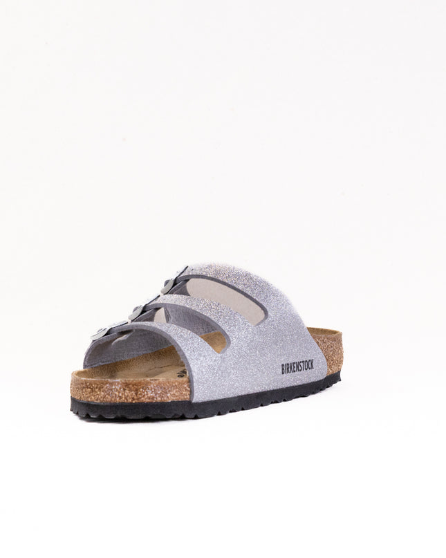 Birkenstock Florida (Women's) - Shiny Glitter Silver