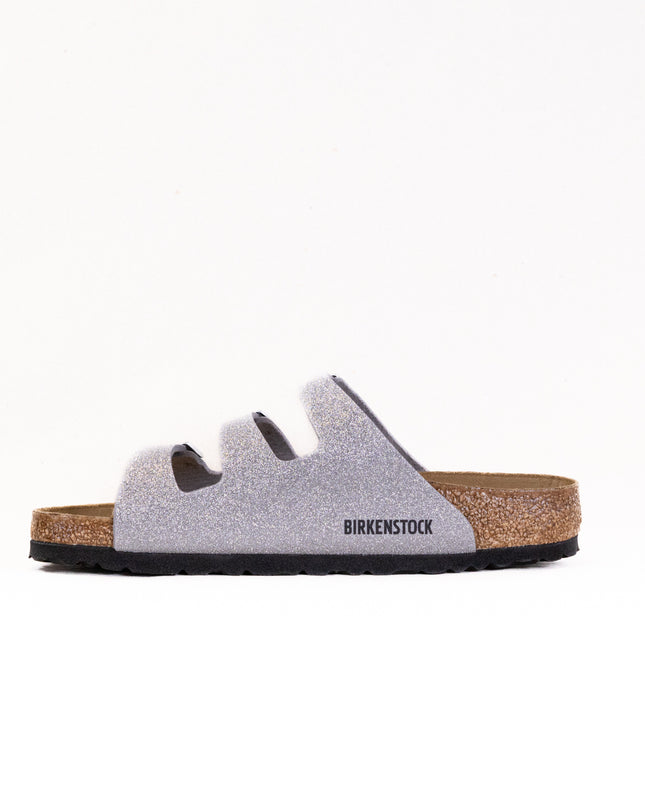 Birkenstock Florida (Women's) - Shiny Glitter Silver