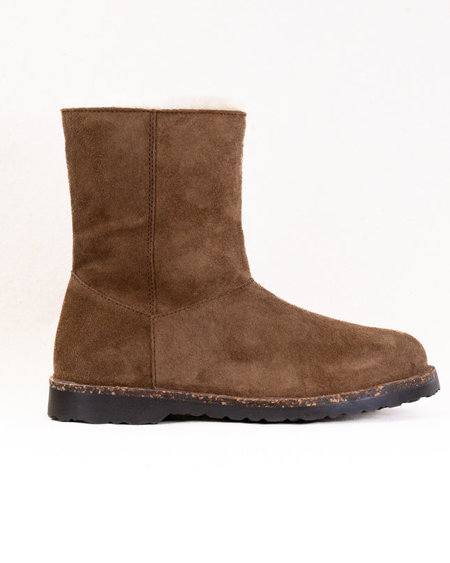 Birkenstock Uppsala Zip Shearling (Women's) - Dark Tea