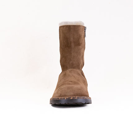 Birkenstock Uppsala Zip Shearling (Women's) - Dark Tea