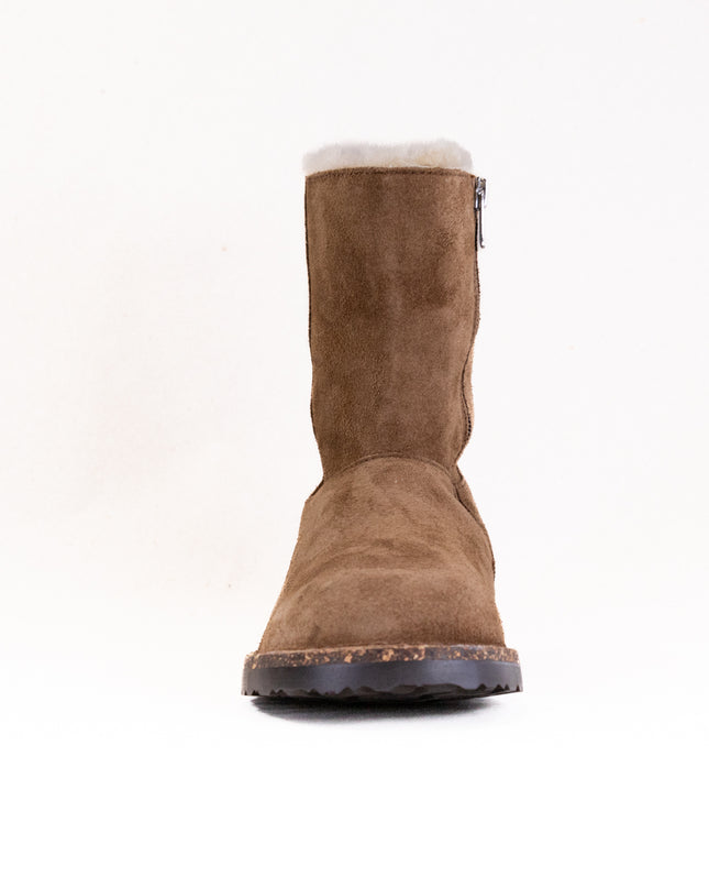 Birkenstock Uppsala Zip Shearling (Women's) - Dark Tea