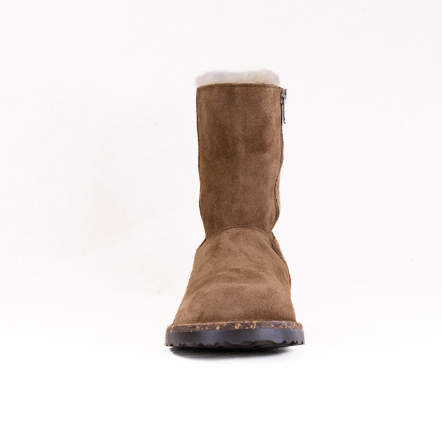 Birkenstock Uppsala Zip Shearling (Women's) - Dark Tea