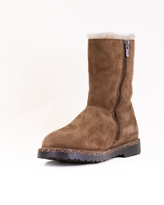 Birkenstock Uppsala Zip Shearling (Women's) - Dark Tea