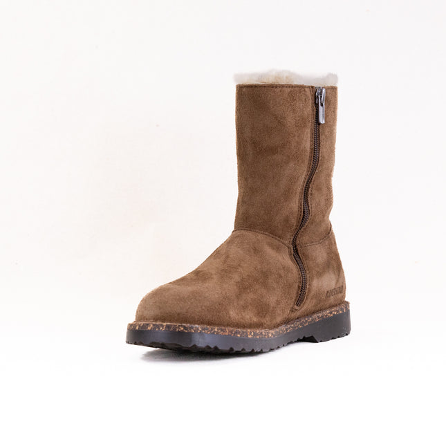 Birkenstock Uppsala Zip Shearling (Women's) - Dark Tea