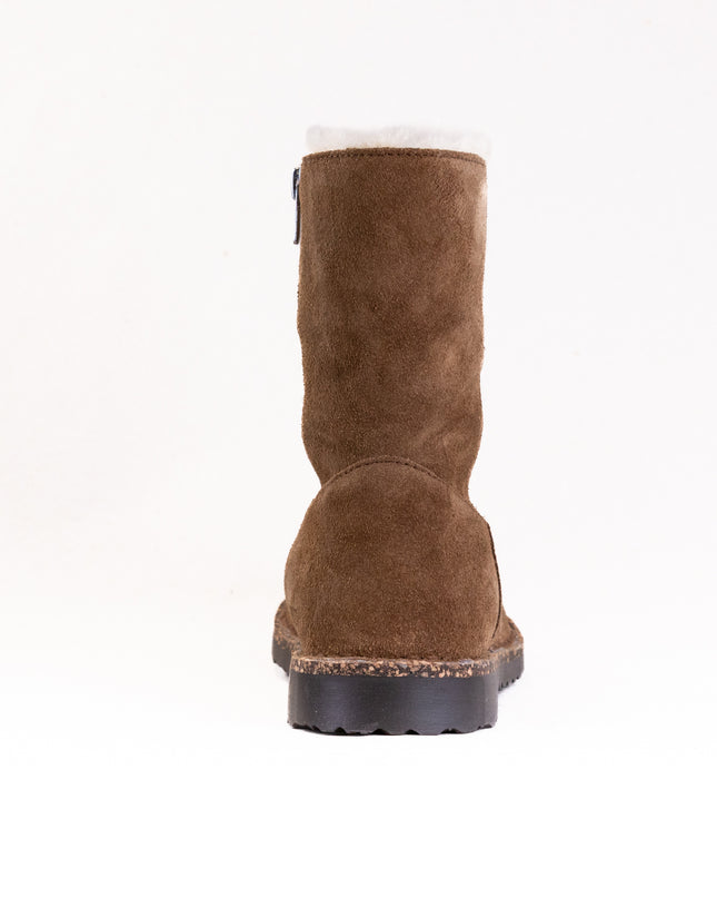 Birkenstock Uppsala Zip Shearling (Women's) - Dark Tea
