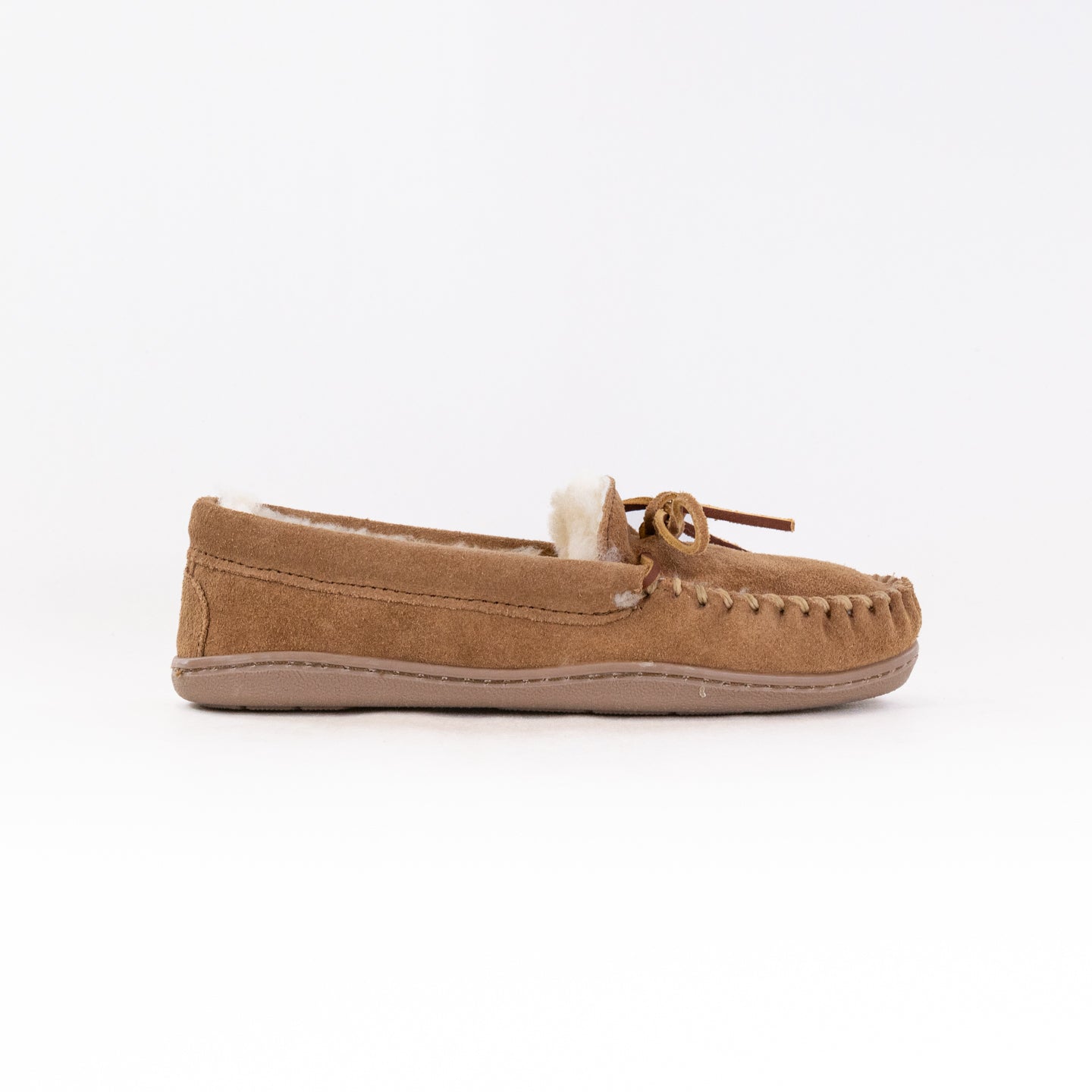 Minnetonka Pile Lined Hardsole Wide (Men's) - Brown