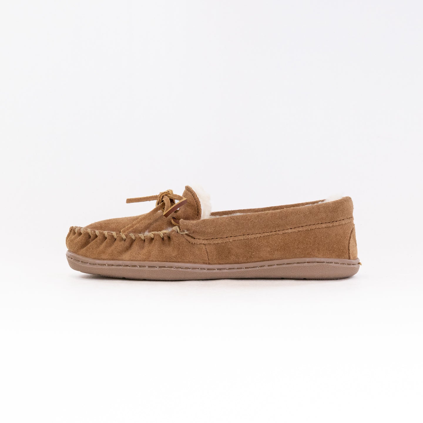 Minnetonka Pile Lined Hardsole Wide (Men's) - Brown