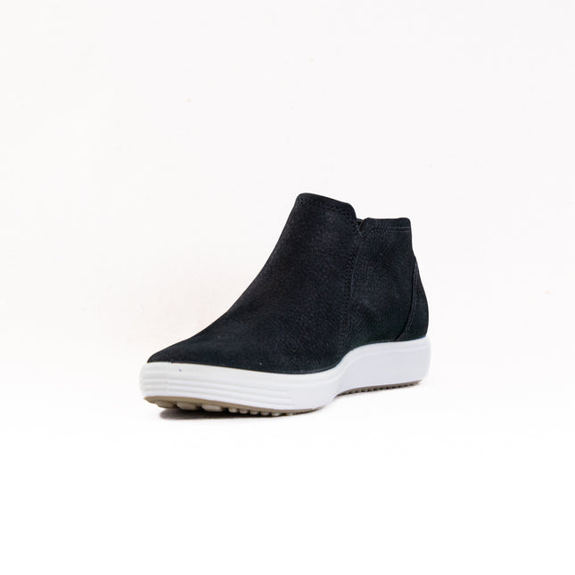 Ecco Soft 7 Side Zip Bootie (Women's) - Black